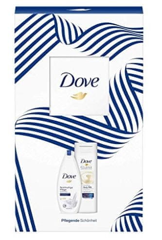 Dove Dove, Reichhaltige Sprchový gel 250 ml + Tělové mléko 400 ml