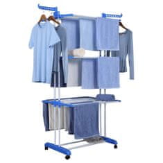 Northix Movable Clothes Rack and Drying Rack - Blue 