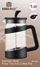 KINGHoff French press Varná konvice na čaj a bylinky 1000 ml Kh-1399