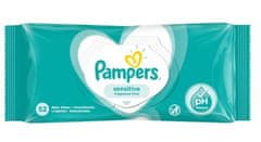 Pampers Pampers, Sensitive, dětské vlhčené ubrousky, 52 ks