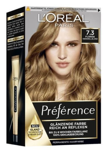 Loreal Professionnel Loreal, Preference, Barva na vlasy 7.3, 1 kus