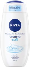 Nivea Nivea Creme Soft, Sametově hebký sprchový gel s vzácným mandlovým olejem, 250 ml