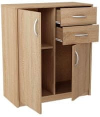 CASARREDO Sestava COMBINO (regál, PC stůl,komoda) sonoma