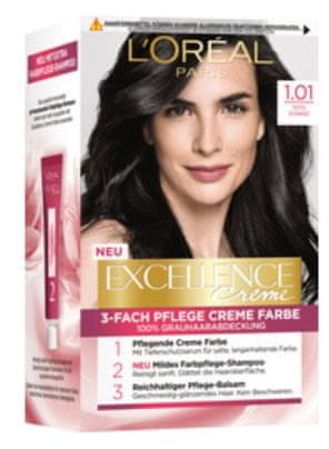 Loreal Professionnel Loreal, Excellence Creme, Barva na vlasy 1.01, 1 kus