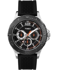 Timex Timex Taft Street TW2P87500, s černým koženým řemínkem