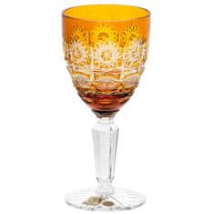 Caesar Crystal Sklenice na víno Paula, barva amber, objem 150 ml