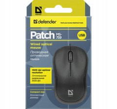 Defender Myš optická Patch MS-759 1000DPI černá