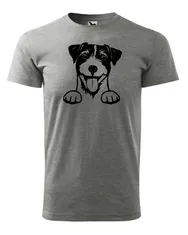 Fenomeno Pánské tričko Pes - šedé Velikost: XL