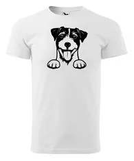 Fenomeno Pánské tričko Pes - bílé Velikost: 2XL