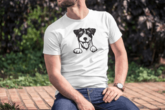 Fenomeno Pánské tričko Pes - bílé Velikost: 2XL