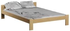 eoshop Dřevěná postel Celinka 140x200 + rošt ZDARMA (Barva dřeva: Borovice)