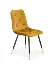 Halmar Čalouněná jídelní židle K438, žlutá