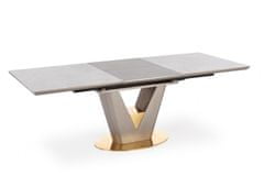 Halmar Jídelní rozkládací stůl VALENTINO, 160x76x90, keramika / lamino / kov