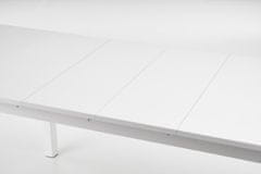 Halmar Jídelní rozkládací stůl FLORIAN, 141x78x80, bílá, lamino