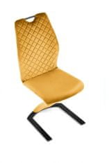 Halmar Čalouněná jídelní židle K442, žlutá