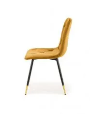Halmar Čalouněná jídelní židle K438, žlutá