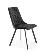Halmar Čalouněná jídelní židle K450, černá