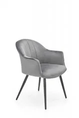 Halmar Čalouněná jídelní židle K468, šedá