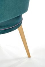 Halmar Čalouněná jídelní židle MARINO, tmavě zelená