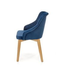 Halmar Čalouněná jídelní židle TOLEDO 2, tmavě modrá