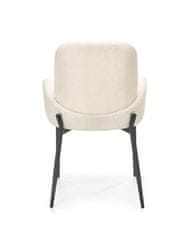 Halmar Čalouněná jídelní židle K477, bílá