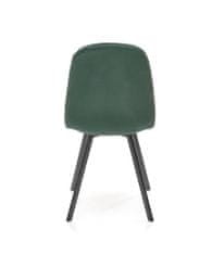Halmar Čalouněná jídelní židle K462, tmavě zelená