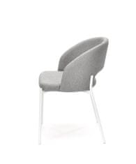 Halmar Čalouněná jídelní židle K486, šedá
