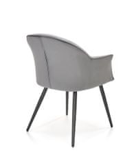 Halmar Čalouněná jídelní židle K468, šedá