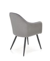 Halmar Čalouněná jídelní židle K464, šedá