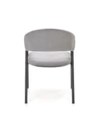 Halmar Čalouněná jídelní židle K473, šedá