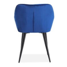 Halmar Čalouněná jídelní židle K487, tmavě modrá