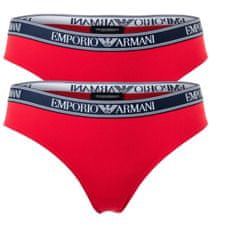 Emporio Armani Dámské kalhotky - 163334 2R227 04574 - červená - Emporio Armani XL Červená