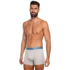 Levis 3PACK pánské boxerky šedé (905045001 015) - velikost M