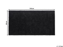 Beliani Černý koberec 80x150 cm DEMRE