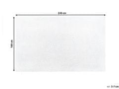 Beliani Bílý koberec 160x230 cm DEMRE