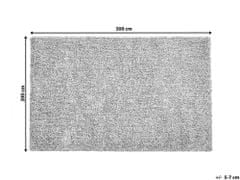 Beliani Šedý melírovaný koberec 200x300 cm DEMRE