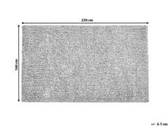 Beliani Šedý melírovaný koberec 160x230 cm DEMRE