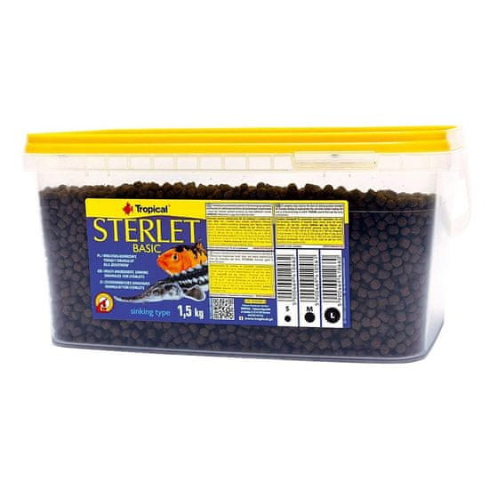 TROPICAL Krmivo pro akvarijní ryby Sterlet Basic M 3l /1,5kg