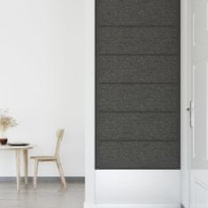 Vidaxl Nástěnné panely 12 ks tmavě šedé 90 x 30 cm textil 3,24 m²