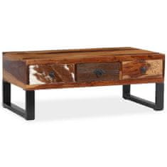 Greatstore Konferenční stolek z masivního sheesham dřeva 90 x 50 x 35 cm