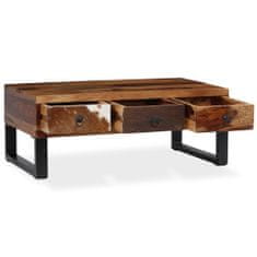 Greatstore Konferenční stolek z masivního sheesham dřeva 90 x 50 x 35 cm