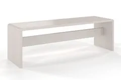 eoshop Dřevěná borovicová lavice BENK, šířka 120cm (Barva: Bílá)