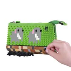 Pixie Crew Velké pouzdro Minecraft zeleno hnědý