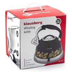 KLAUSBERG Ocelová Lakovaná konvice 2,8l Kb-7055