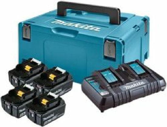 Makita Napájecí sada 18V (BL1860Bx4 + DC18RD) MA