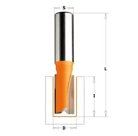 CMT Cmt Přímá fréza Dlouhá Hm D=14 I=31,7 L=60 S=8