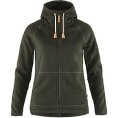 Fjällräven Övik Fleece Hoodie W, tmavě zelená, xs