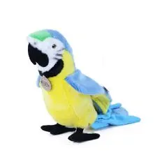 Rappa Plyšový papoušek Ara, modro-žlutý, 25 cm