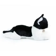 Rappa Plyšová ležící kočka, černobílá, 35 cm