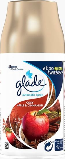 Glade Náplň do automatického osvěžovače vzduchu, COSY, Jablko a skořice, 269 ml, Brise